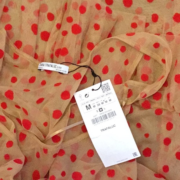 ZARA Trafaluc Polka Dot Maxi Dress  NWT - Picture 8 of 8